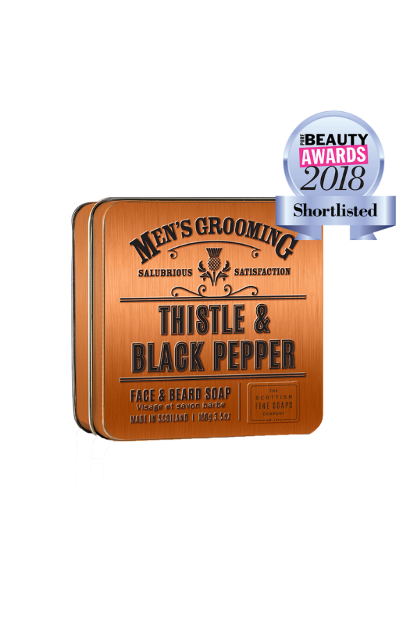 Thistle and Black Pepper Face and Beard Soap