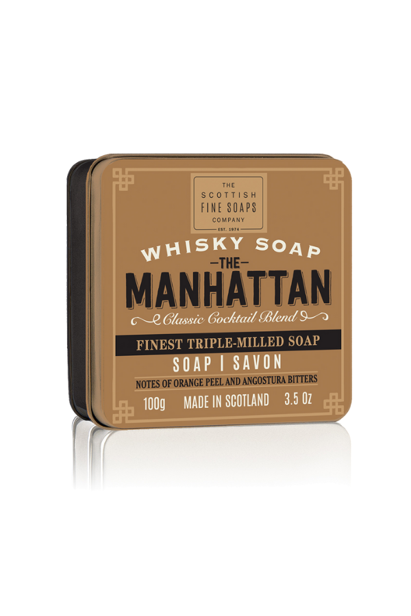 Manhattan Whisky Infused Soap Tin